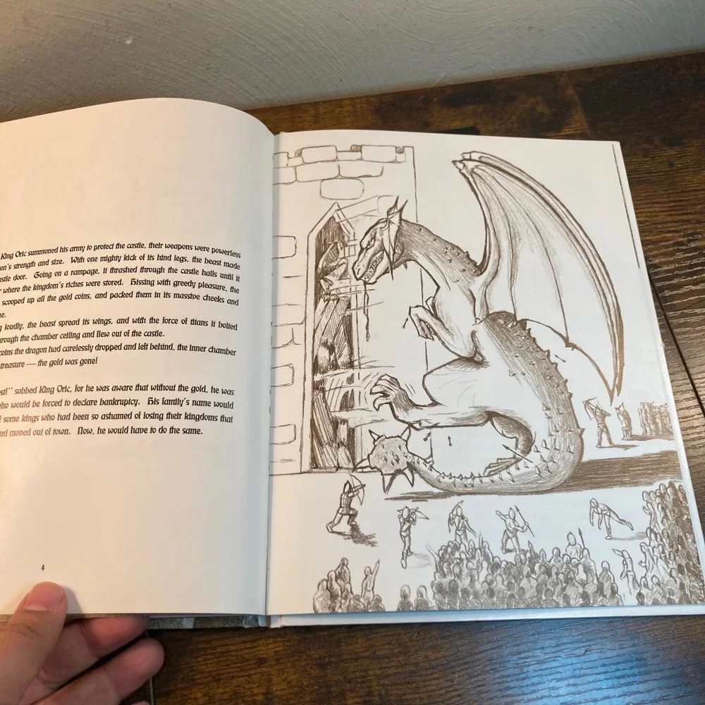 The Dragon of Ord McAdoo 1985 HC Rare OOP Low Run Illustrated Kids Fantasy Book